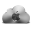 Cloud Apple Silver Icon 32x32 png